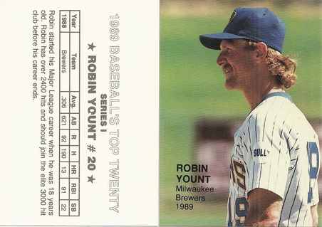 Robin Yount baseball card (Milwaukee Brewers, Hall of Fame) 2016