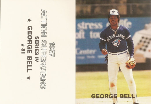 George Bell Signed 1987 Topps Baseball Card - Toronto Blue Jays
